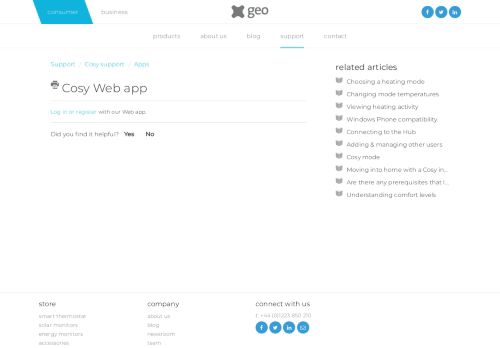 
                            4. Cosy Web app : Cosy