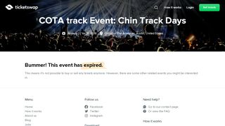 
                            13. COTA track Event: Chin Track Days - Buy and sell tickets – TicketSwap
