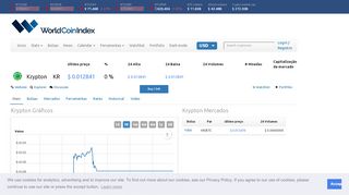 
                            2. Cotação Krypton | $ 0.01780701 | Index, gráficos e novidades ...