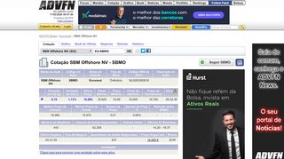 
                            10. Cotação Sbm Offshore - SBMO | Ações Euronext | ADVFN Brasil