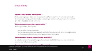 
                            4. Cotisations | CRCC - Paris