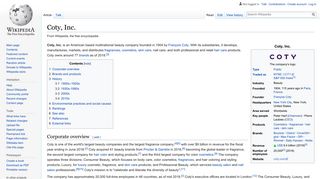 
                            8. Coty Inc. – Wikipedia