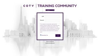 
                            2. Coty Training Community › Log In