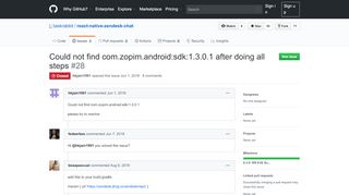 
                            10. Could not find com.zopim.android:sdk:1.3.0.1 after doing all steps ...