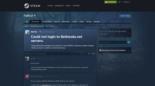 
                            5. Could not login to Bethesda.net servers. :: Fallout 4 General Discussions