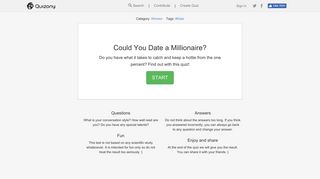 
                            8. Could You Date a Millionaire? - Quiz - Quizony.com