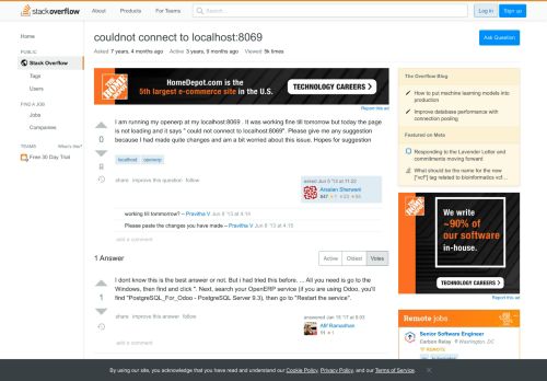 
                            4. couldnot connect to localhost:8069 - Stack Overflow