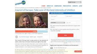 
                            12. Council of Europe: Take care of the best interests of children | CitizenGO