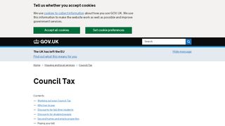 
                            2. Council Tax: Paying your bill - GOV.UK