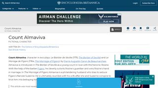 
                            8. Count Almaviva | fictional character | Britannica.com