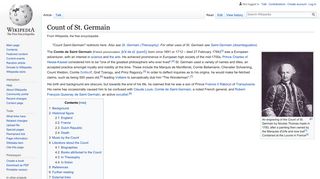 
                            6. Count of St. Germain - Wikipedia