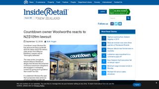 
                            10. Countdown owner Woolworths reacts to NZ$109m lawsuit - Inside ...