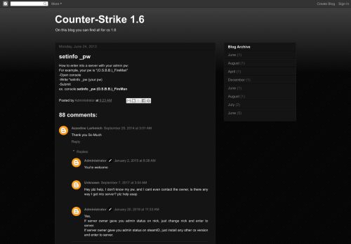 
                            7. Counter-Strike 1.6: setinfo _pw