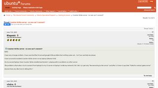 
                            9. Counter-Strike server - no one can`t connect? - Ubuntu Forums