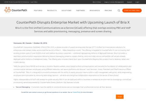 
                            7. CounterPath Disrupts Enterprise Market with Upcoming ...