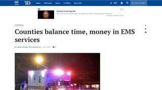 
                            12. Counties balance time, money in EMS services | Local | thetandd.com