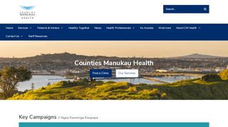 
                            2. Counties Manukau Health: Home