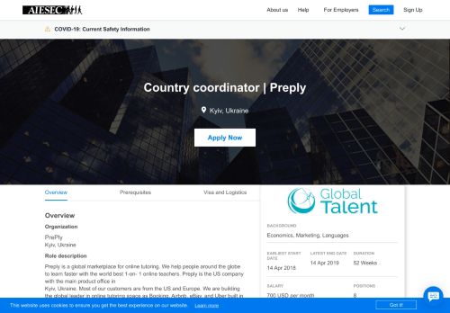 
                            10. Country coordinator | Preply - Global Talent | AIESEC