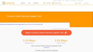 
                            6. Country Online Services Speed Test 24 Feb 2019 | Komparify