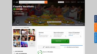 
                            8. Country Vacations, Begumpet - Hotels in Hyderabad - Justdial