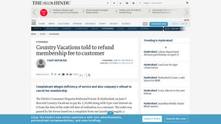 
                            5. Country Vacations told to refund membership fee to customer - The ...