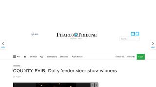 
                            9. COUNTY FAIR: Dairy feeder steer show winners | Community ...