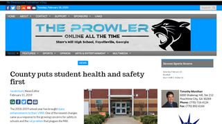 
                            13. County puts student health and safety first – The Prowler