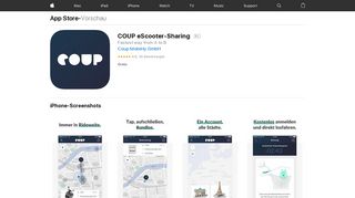 
                            3. COUP eScooter-Sharing im App Store - iTunes - Apple