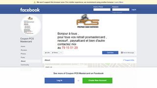 
                            7. Coupon PCS Mastercard - About | Facebook