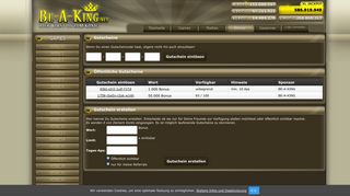 
                            12. Coupons - be-a-king.net das Punkte Casino mit Coony von Casoony