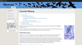 
                            2. Courriel - riseup.net