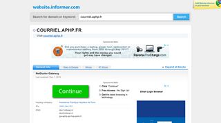 
                            5. courriel.aphp.fr at WI. Outlook Web App - Website Informer