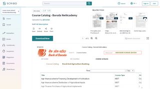 
                            6. Course Catalog - Baroda NetAcademy - Scribd