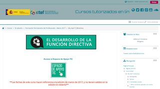 
                            9. Course: El desarrollo de la función directiva