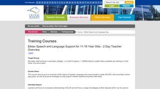 
                            12. Course - Elklan Speech and Language Sup... - Isle of Wight Council