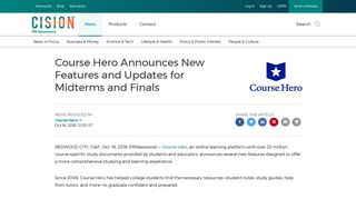 
                            10. Course Hero Announces New Features and Updates for Midterms ...