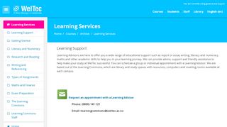 
                            12. Course: Learning Services - Weltec Moodle 2