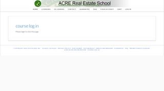 
                            7. course log in | ACRE Real Estate School