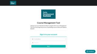
                            7. Course Management Tool: Log in