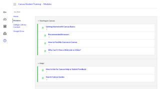 
                            12. Course Modules: Canvas Student Training - here