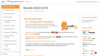 
                            11. Course: Moodle DACH 2016 - MoodleMoot DACH