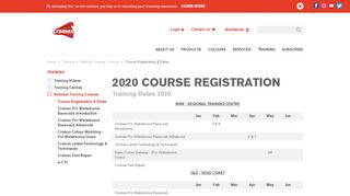 
                            8. Course Registration & Dates - Cromax.com