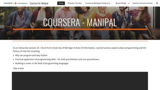 
                            5. Coursera for Manipal - Google Sites