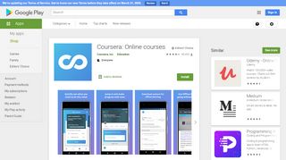 
                            4. Coursera: Online courses - Apps on Google Play