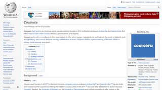 
                            12. Coursera - Wikipedia