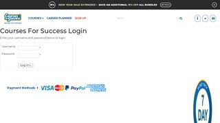 
                            3. Courses For Success Login