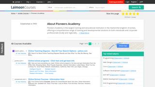 
                            6. Courses from Pioneers Academy, Jordan - Laimoon.com