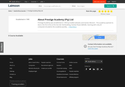 
                            12. Courses from Prestige Academy (Pty) Ltd, - Laimoon.com