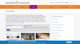 
                            6. Courses | Global Health eLearning Center