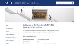 
                            7. Courses & guided library tours - SUB Göttingen